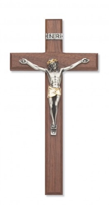 10" WALNUT CRUCIFIX