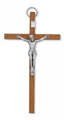 4 LIGHT BROWN CRUCIFIX"