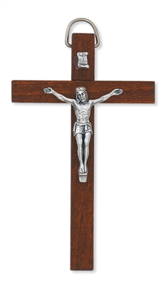 4 DARK BROWN CRUCIFIX"