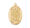 St. Michael  Gold Plated Medal on 20" Chain