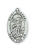 St. Michael Sterling Silver Medal on 18" Chain