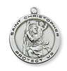 St Christopher Sterling Silver on 18" Chain