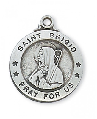 St. Brigid of Ireland Sterling Silver