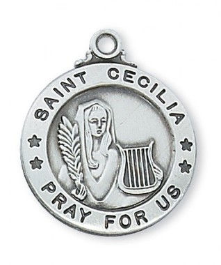 St. Cecilia Sterling Silver