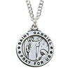 St. Gabriel Sterling Silver medal on 20" Chain