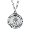 St. Gregory Sterling Silver medal on 20" Chain