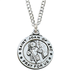 St. Joan of Arc Sterling Silver medal on 20" Chain