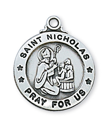 St. Nicholas Sterling Silver 20" Chain