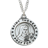 St. Therese Sterling Silver Medal on 20" Chain