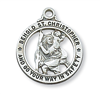 St Christopher Sterling Silver Medal on 20" Chain