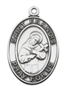 St. Francis of Assisi Sterling Silver on 24" Chain