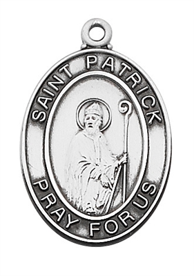 St. Patrick Sterling Silver 24" Chain