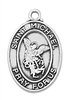 St. Michael Sterling Silver Medal on 16" Chain