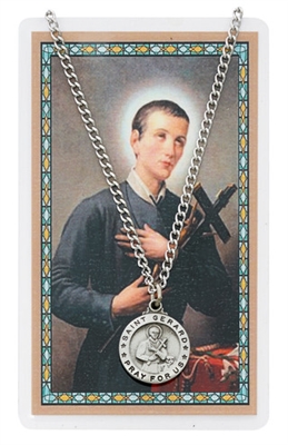 St.  Gerard Patron Saint Medal/Prayer Card