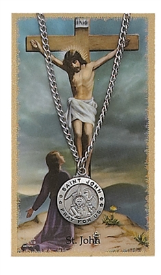 St.  John Patron Saint Medal/Prayer Card