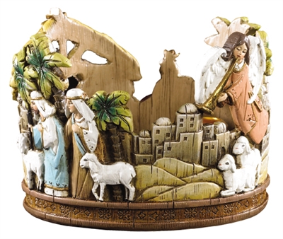 Nativity Advent Candle Holder