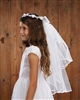 Floral Tiara First Communion Veil