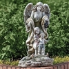 Guardian Angel with Children Garden Statue