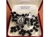 Saint Andre Bissette Black Glass Rosary