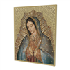 8" x 10" Gold Foil Mosaic Plaque of Our Lady of Guadalupe