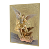 8" x 10" Gold Foil Mosaic Plaque of Saint Michael