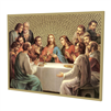 8" x 10" Gold Foil Mosaic Plaque of The Last Supper