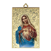 4" x 6" Gold Foil Immaculate Heart of Mary Mosaic Plaque