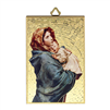 4" x 6" Gold Foil Madonna of the Streets Mosaic Plaque