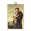 4" x 6" Gold Foil Saint Anthony Mosaic Plaque
