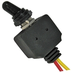 PI-5588C 1 piece Waterproof On-Off SPST Toggle Switch 1/2 Inch Hole 2 6 Inch 16ga Leads 12V 25 Amp