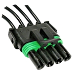 PI-5793C 1 piece Four Cavity Tower with Female Terminals