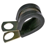 PI-7522C 4 pieces 1-1/4 Inch Rubber Insulated Steel Clamp 3/8 Inch Mount Hole