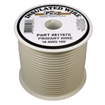 PI-81167S  16 AWG White Primary Wire
