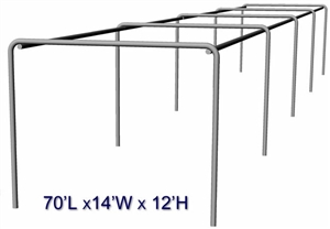 Cimarron 70x14x12 Stand Alone 2" Batting Cage Frame