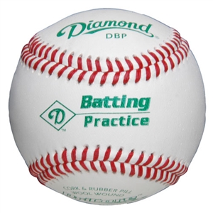 Diamond DBP Leather Batting Practice Balls - Dozen