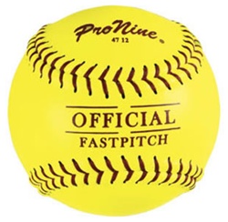 Pro Nine ASA/NFHS 12" Fastpitch Softballs - Dozen