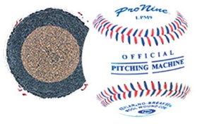 Pro Nine LPM9 Leather Pitching Machine Balls - Dozen