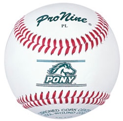 Pro Nine PL Pony League Official Tournament Baseballs - Dozen