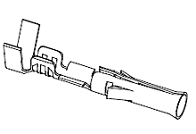 CRIMP TERMINAL FEMALE PINS; 02-09-1104