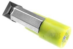 LED YELLOW T2 PSB 6-28V SLIDE BASE; 36949ATR