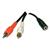 DOUBLE RCA PLUG TO SINGLE 3.5MM STEREO JACK