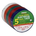 LT-07205; COLORED VINYL TAPE-5 PACK