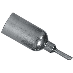 .05" x .41" Thread-on Micro Spade Tip for Standard & DI Line Heaters, Part Number: PL114