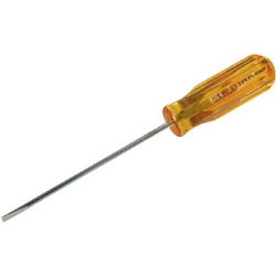 1/8 x 4 Regular Round Blade Screwdriver, Amber Handle; Part Number: R184