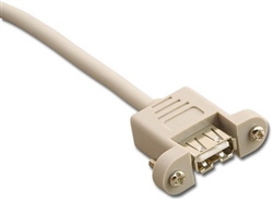 USB EXT CABLE W/PNL MT JACK - Part Number: S-USBAMF2-6'