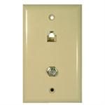 TWP11; DUAL WALL PLATE-IVORY