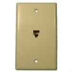 TWP49; PHONE WALL PLATE-IVORY