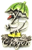 Oregon Puddle Duck Pewter Magnet