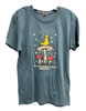 Multnomah Falls Banana Slug Tshirt-Blue