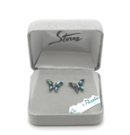 Abalone Butterfly Earrings